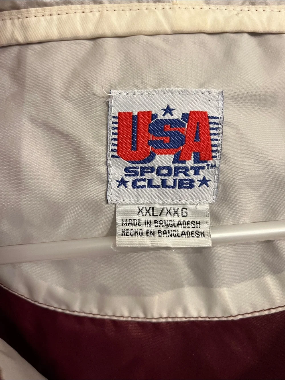 Vintage men’s size XXL USA Sport Club Virginia Tech Pullover Windbreaker